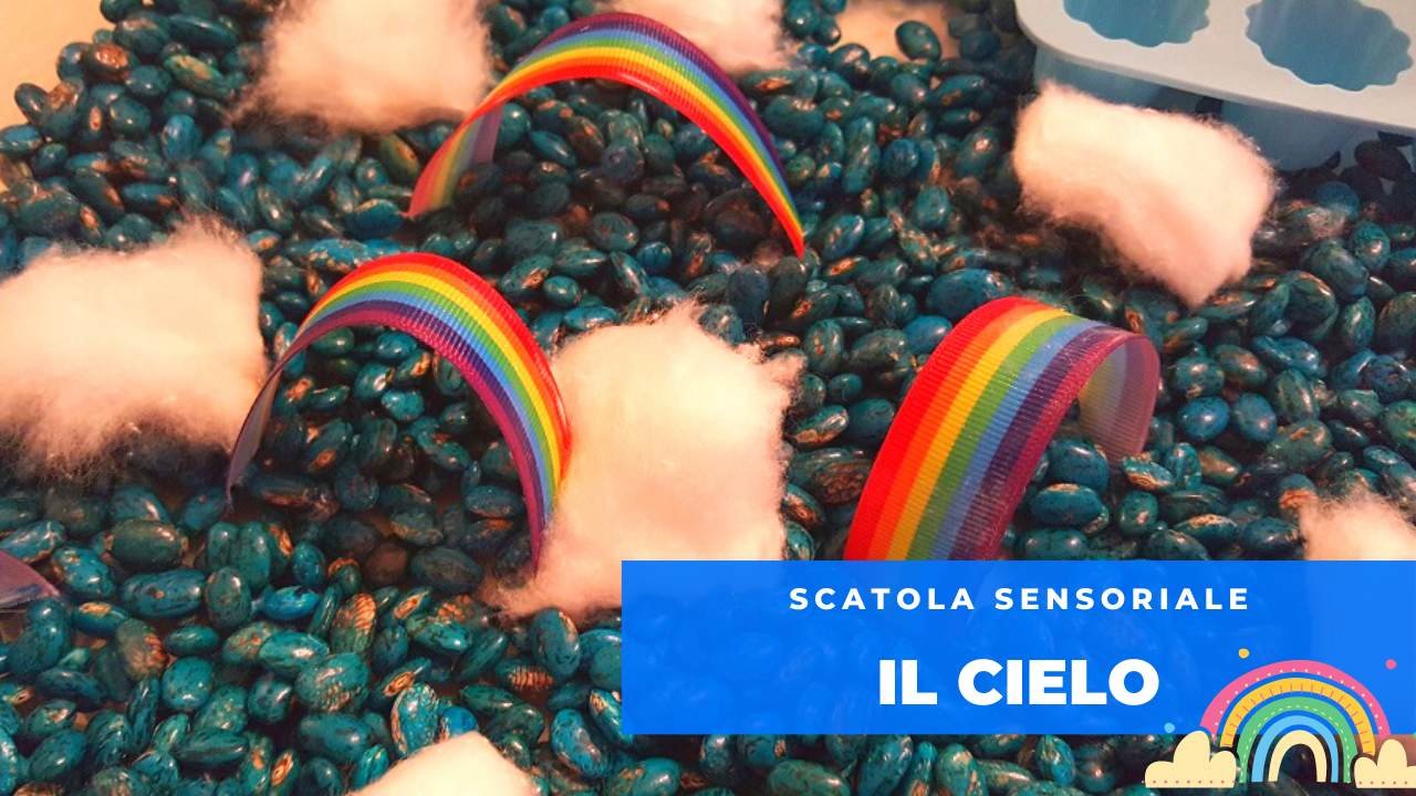 Scatola Sensoriale fai da te per bambini (TRAVASI): IL CIELO