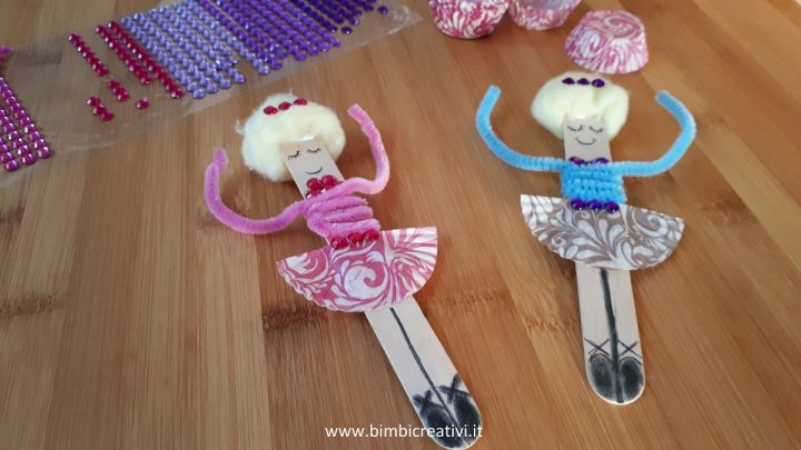 LAVORETTO: BALLERINA CON BASTONCINI DI LEGNO | Bimbi Creativi