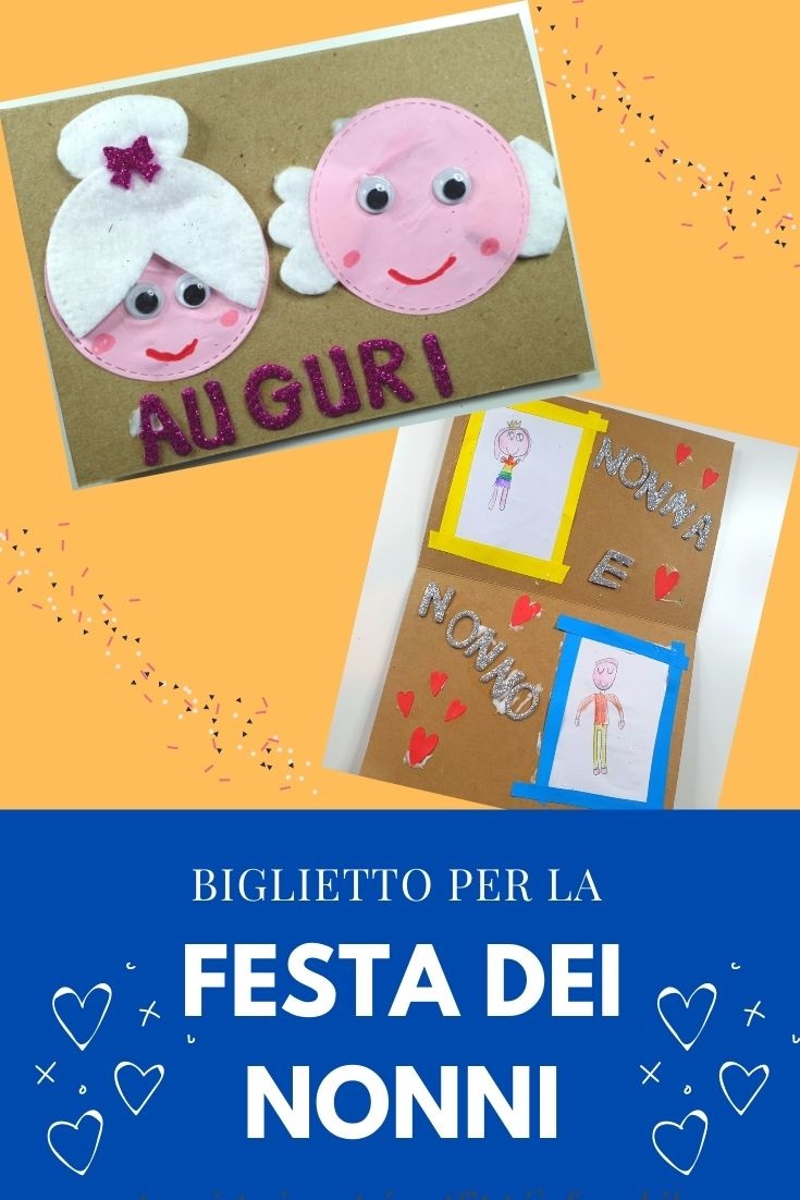 BIGLIETTO DI AUGURI PER LA FESTA DEI NONNI | Bimbi Creativi