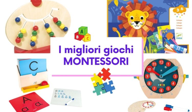 5 Giochi educativi Montessori per bambini 3 - 6 anni